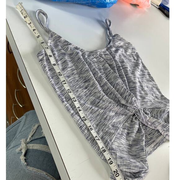 Heartloom Revolve Tank Top Womens X Small Blue White Heathered Twist Center - Picture 5 of 5